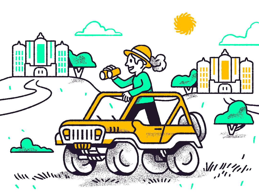 young student exploring universities