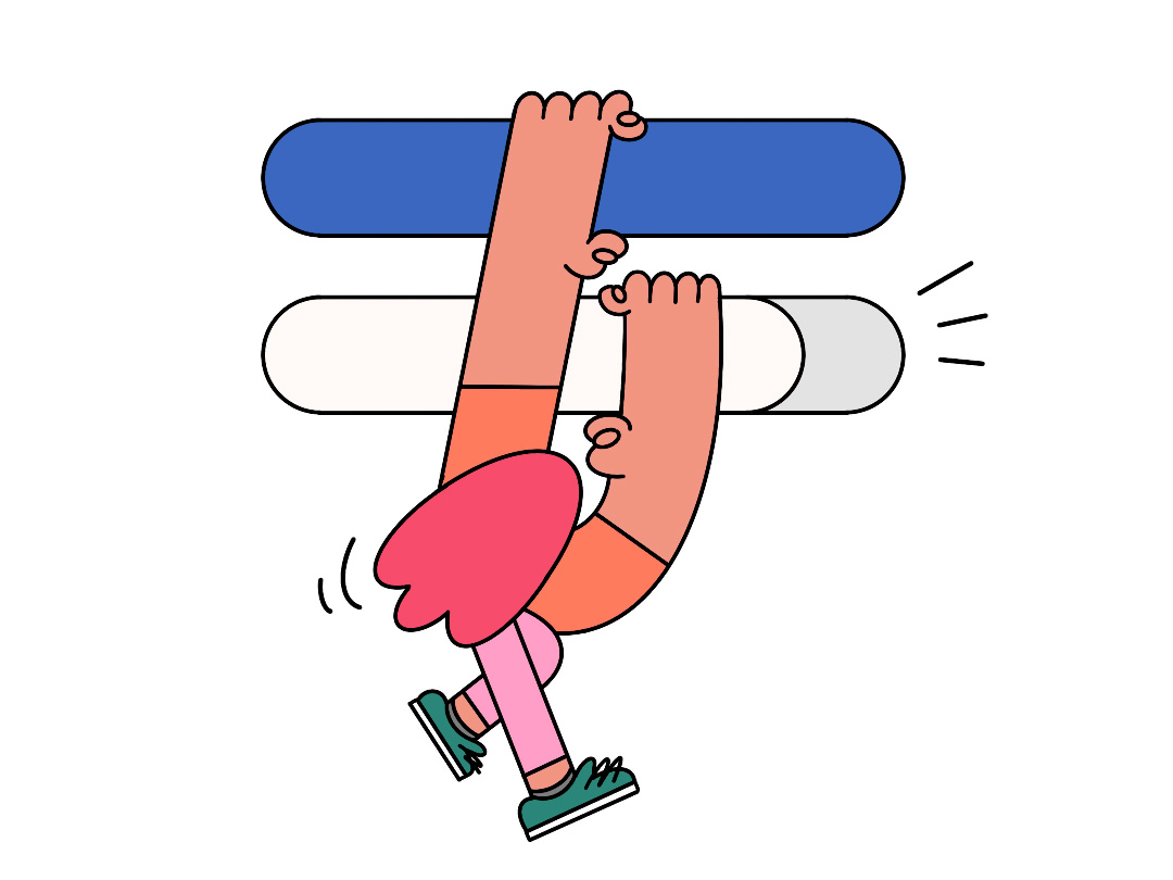 animation of person swiping on payment apps
