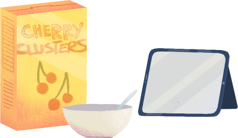 animation of children's snacks